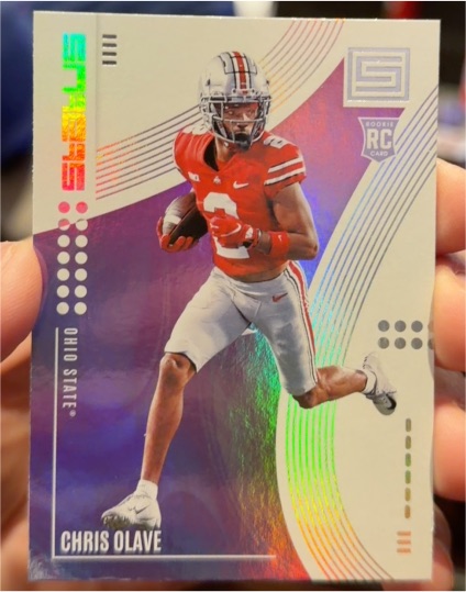 2022 Panini Chronicles Status Draft Picks #10 Chris Olave — front