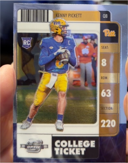 2022 Panini Chronicles Draft Picks Contenders Optic #1 Kenny Pickett — front