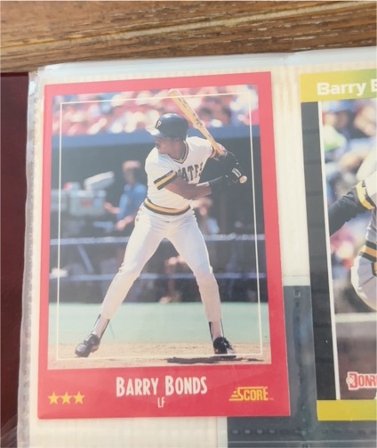 1988 Score #265 Barry Bonds — front