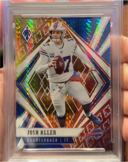 2020 Panini Phoenix #86 Josh Allen Fire Burst — front