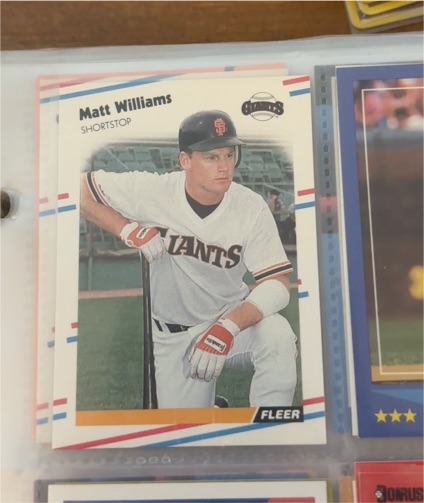 1988 Fleer #101 Matt Williams — front
