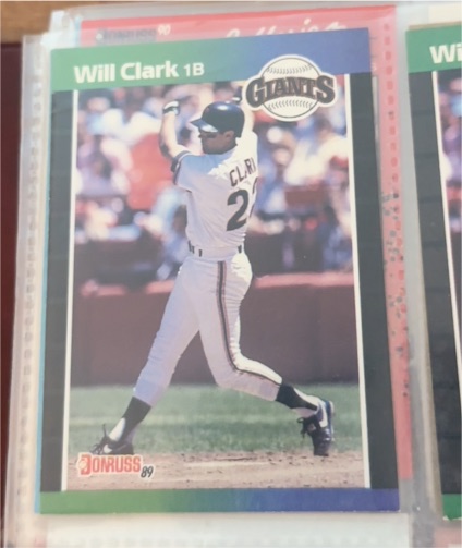 1989 Donruss #249 Will Clark — front