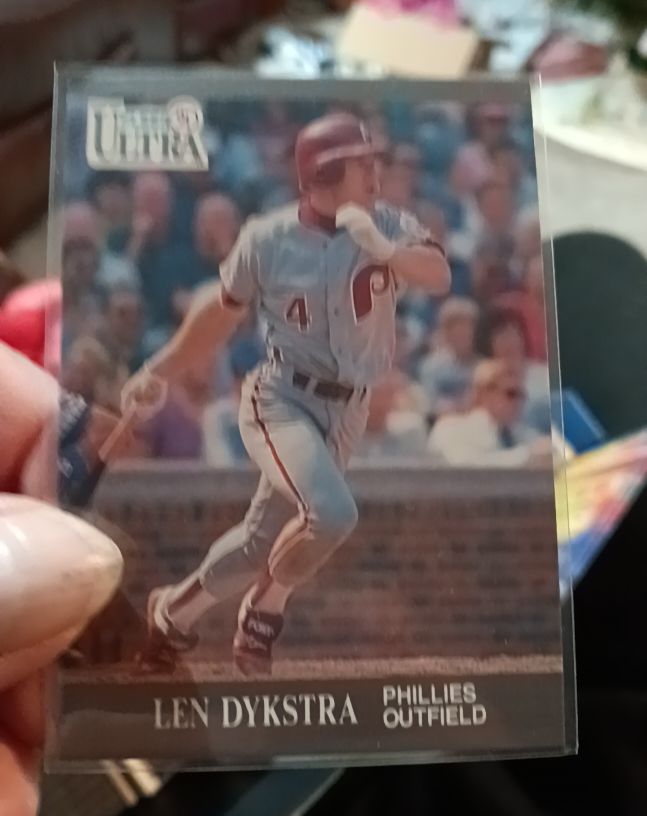 1991 Fleer Ultra Len Dykstra — front