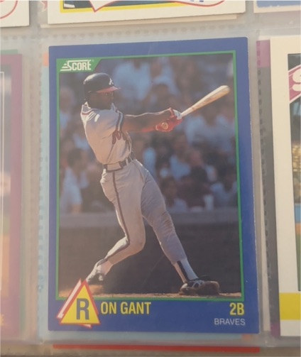1989 Score Rising Star #87 Ron Gant — front