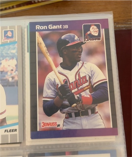 1989 Donruss #50 Ron Gant — front