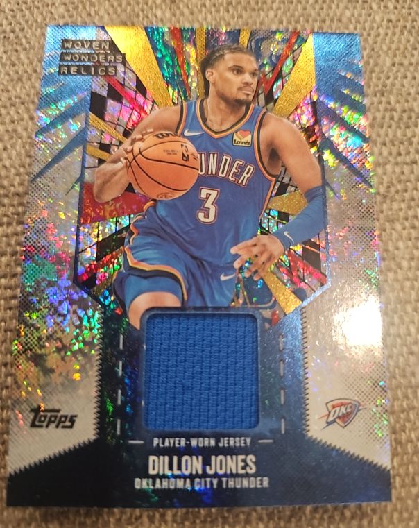 2025-26 Topps Woven Wonders Relics #WW-DJ Dillon Jones — front