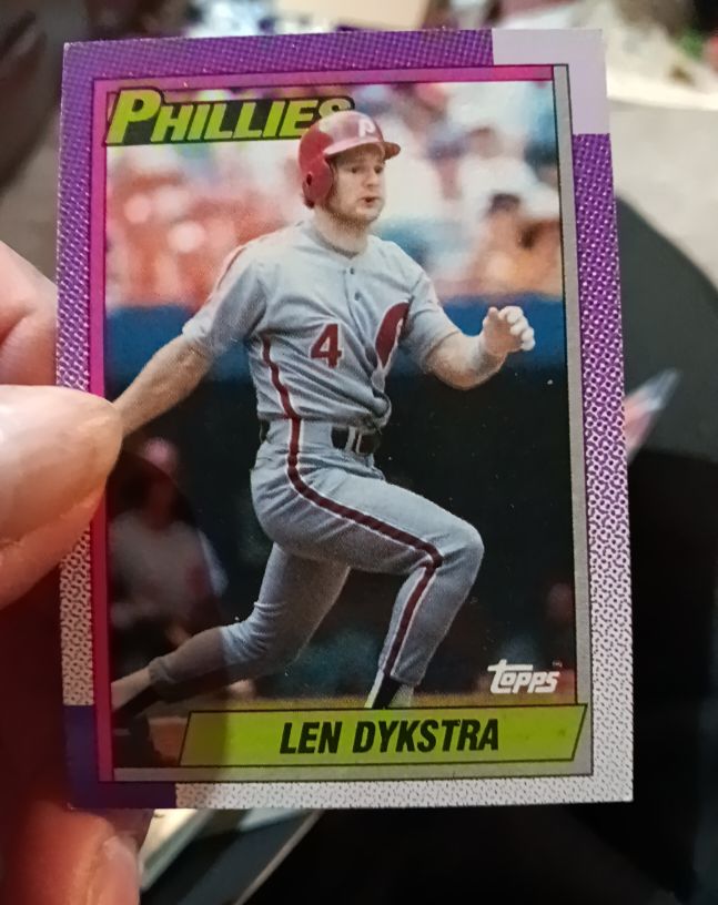 1990 Topps #515 Len Dykstra — front