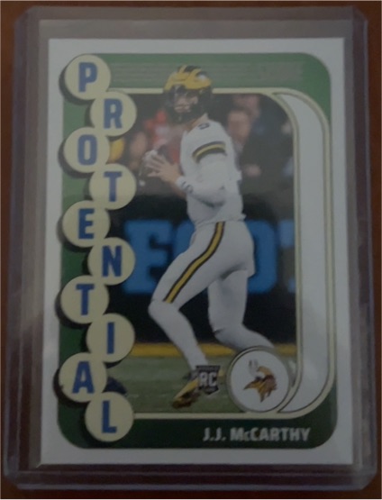 2024 Panini Score #10 J.J. McCarthy Protential Rookie — front