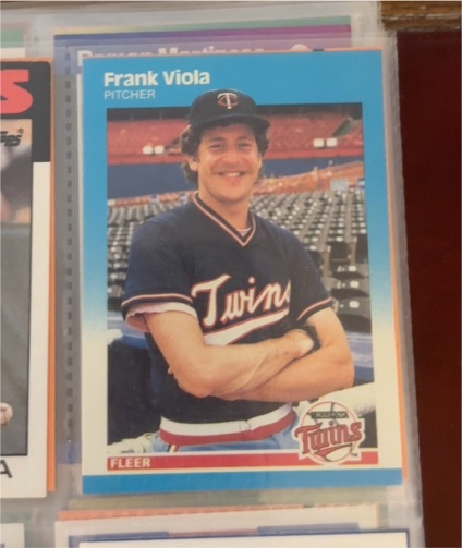 1987 Fleer #554 Frank Viola — front