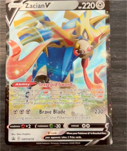 2020 Pokémon SWSH018 Zacian V — front
