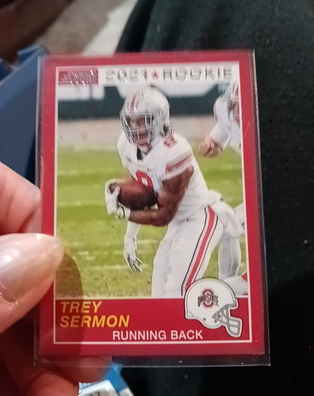 2021 Panini Chronicles Draft Picks Score #55 Trey Sermon Ohio State Buckeyes — front