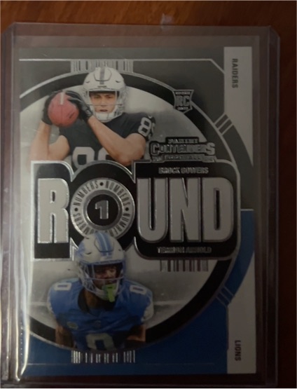 2024 Panini Contenders Round Numbers #23 Brock Bowers, Terrion Arnold — front