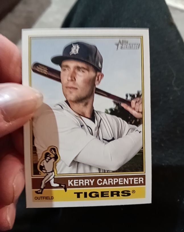 2025 Topps Heritage #226 Kerry Carpenter — front