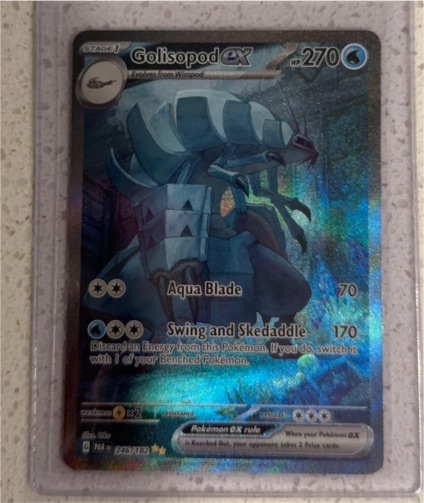 2023 Pokémon TCG Paradox Rift #246/182 Golisopod ex — front