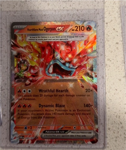 2024 Pokémon TCG Scarlet & Violet Twilight Masquerade #040/167 Hearthflame Mask Ogerpon ex — front