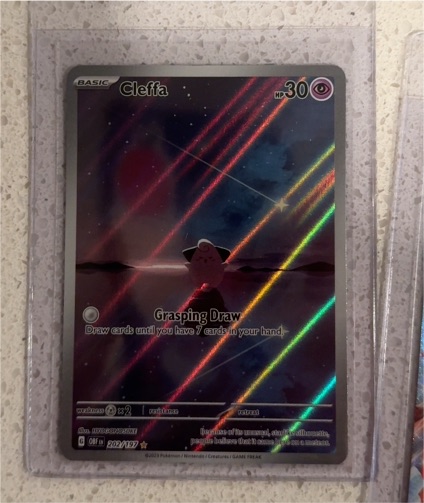 2023 Pokémon Obsidian Flames #202 Cleffa Illustration Rare — front