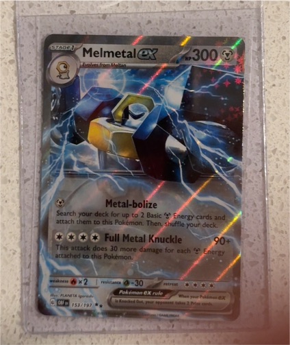 2023 Pokémon SV03: Obsidian Flames #153 Melmetal ex — front