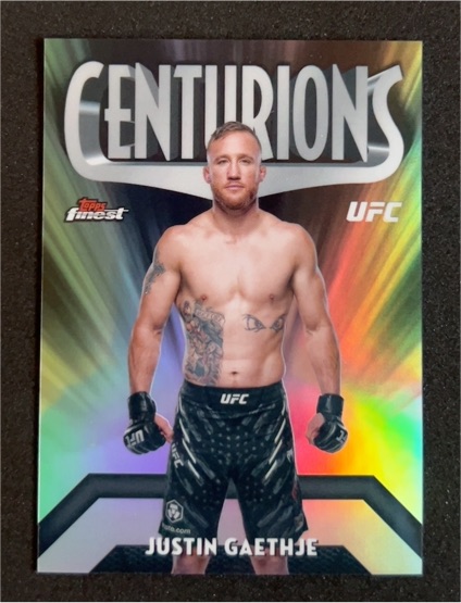 2024 Topps Finest UFC Centurions #CEN-9 Justin Gaethje — front