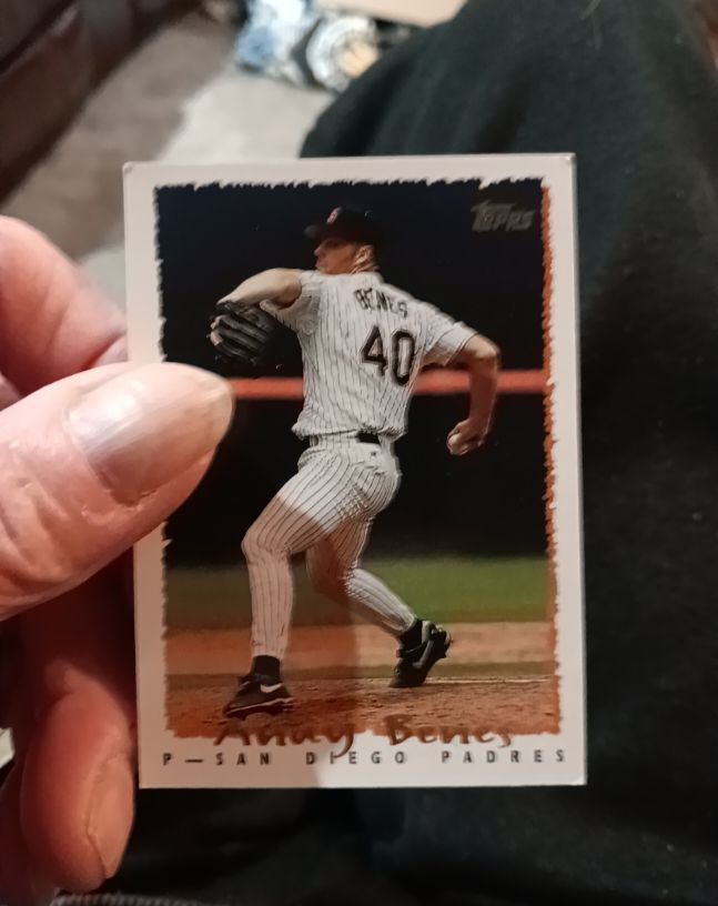 1995 Topps Cyberstats #245 Andy Benes — front