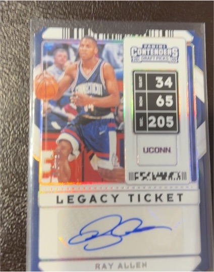 2020 Panini Contenders Draft Picks #34 Ray Allen Legacy Ticket — front