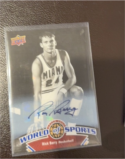 2010 Upper Deck World of Sports #24 Rick Barry — front