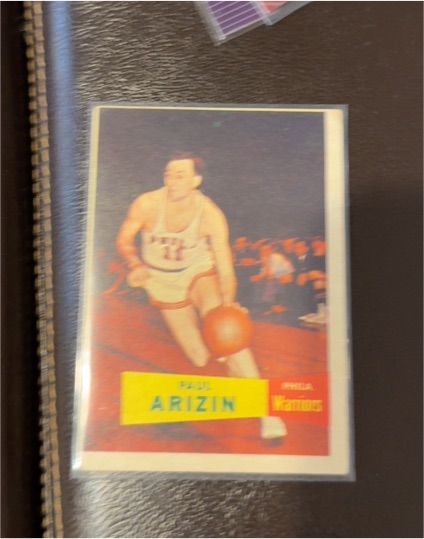 1957 Topps #10 Paul Arizin — front