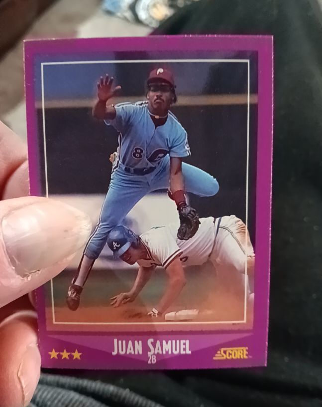 1988 Score #32 Juan Samuel — front