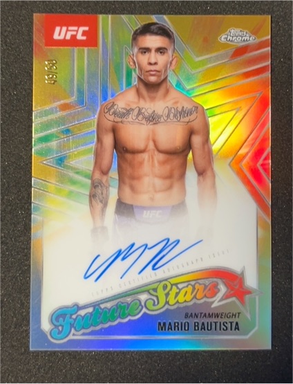 2025 Topps Chrome UFC Future Stars #FSA-MB Mario Bautista — front