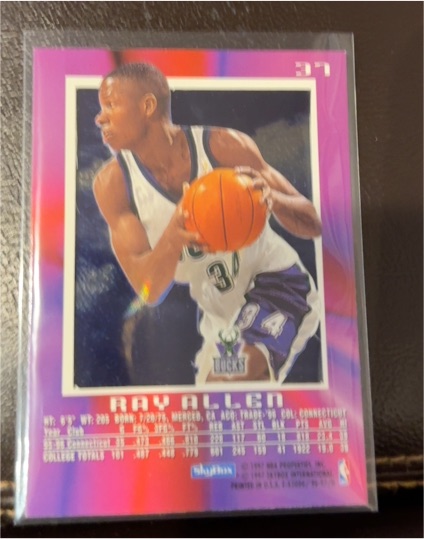1996-97 Skybox E-X2000 #37 Ray Allen Rookie RC — front