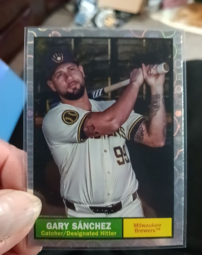 2024 Topps Archives #82 Gary Sánchez Milwaukee Brewers — front