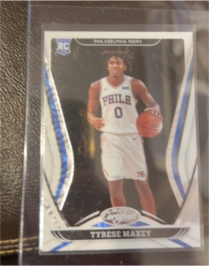 2020-21 Panini Certified #180 Tyrese Maxey Rookie RC Philadelphia 76ers — front
