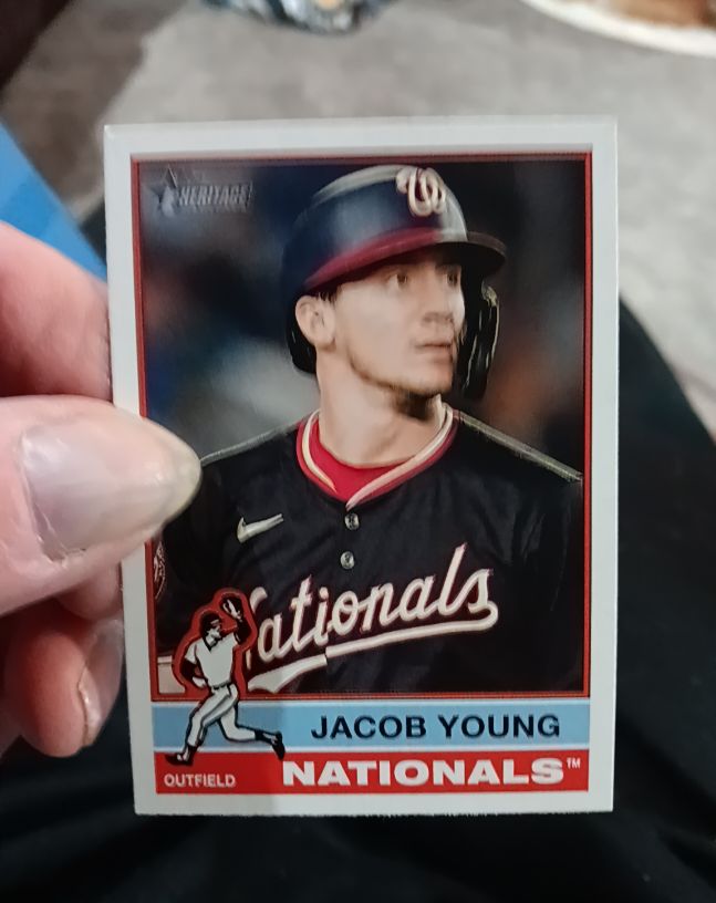 2025 Topps Heritage #127 Jacob Young — front