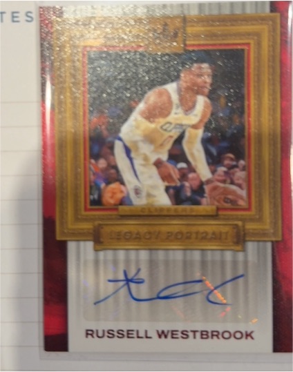 2023-24 Panini Court Kings Legacy Portrait #LP-RW Russell Westbrook — front