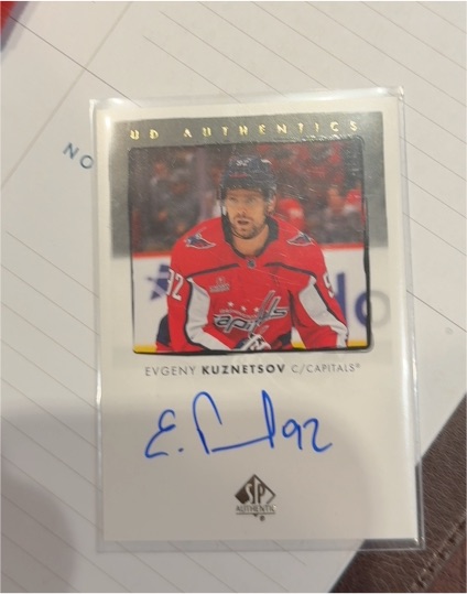 2022-23 Upper Deck SP Authentic UD Authentics #UDA-EK Evgeny Kuznetsov — front