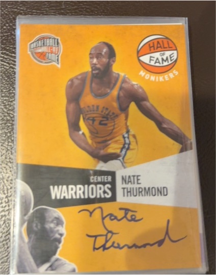 2010 Panini Hall of Fame Monikers Nate Thurmond — front
