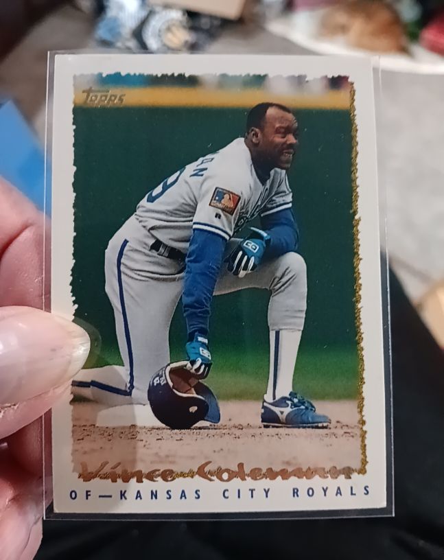 1995 Topps #419 Vince Coleman — front
