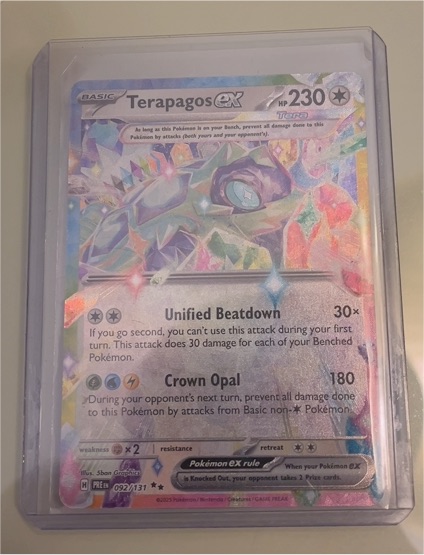 2024 Pokémon Stellar Crown #128 Terapagos EX — front