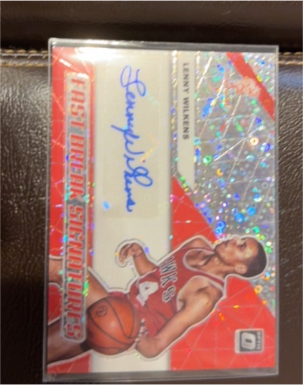 2023 Donruss Optic Fast Break Signatures #Lenny Wilkens — front