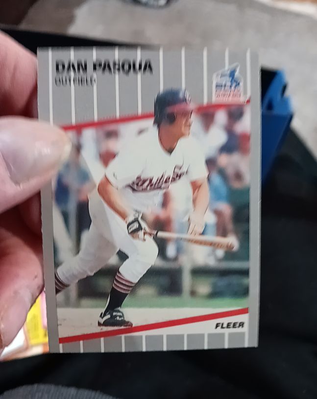 1989 Fleer #507 Dan Pasqua — front
