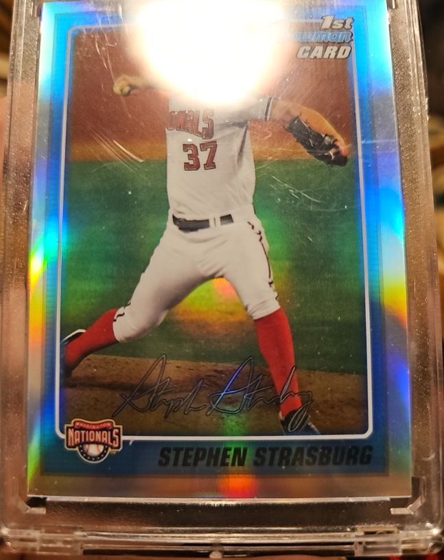 2010 Bowman Chrome Prospects #BCP1 Stephen Strasburg — front