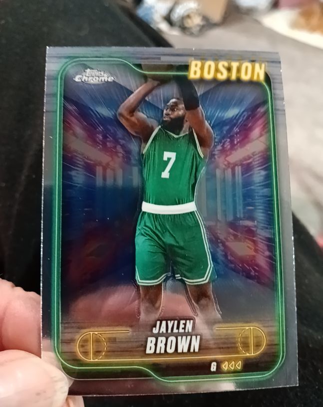 2024-25 Topps Chrome #28 Jaylen Brown — front
