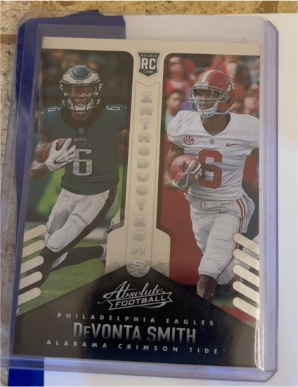 2021 Panini Absolute #INT-7 DeVonta Smith Introductions — front