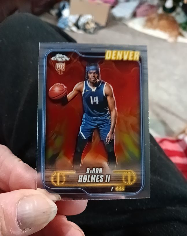 2024-25 Topps Chrome #195 DaRon Holmes II Rookie Card — front