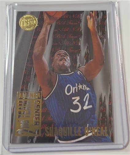 1995-96 Fleer Ultra #8 Shaquille O'Neal All-NBA 2nd Team — front