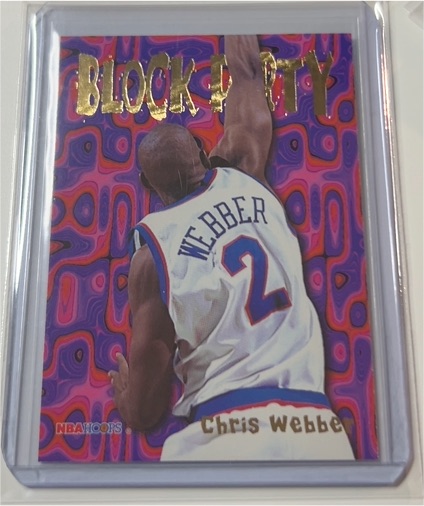 1995-96 Skybox NBA Hoops #23 Chris Webber Block Party — front
