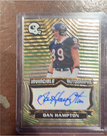 2021 Panini Chronicles Invincible Autographs #INV-DHA Dan Hampton — front