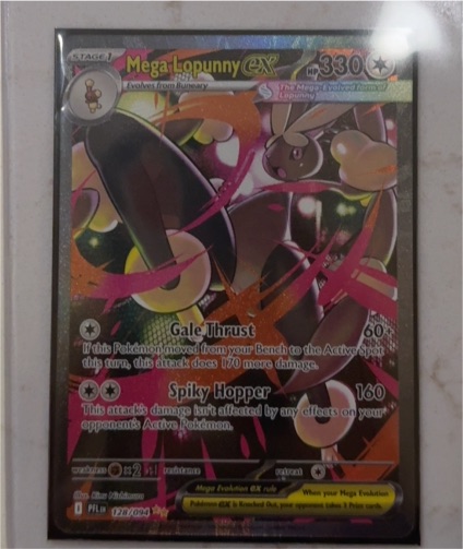 2022 Pokémon Phantasmal Flames #128 Mega Lopunny ex — front