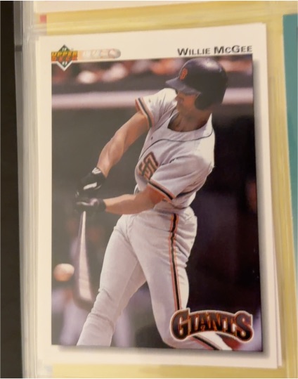 1992 Upper Deck #194 Willie McGee — front