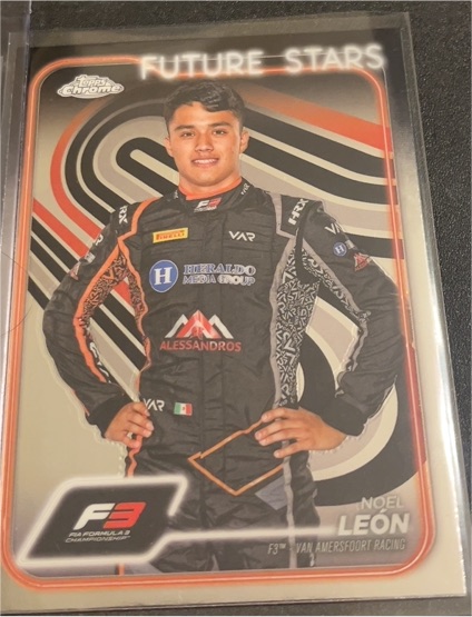 2024 Topps Chrome Formula 1 F3 Drivers #61 Noel Leon — front