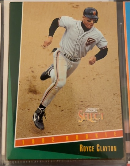 1992 Score Select #400 Royce Clayton — front